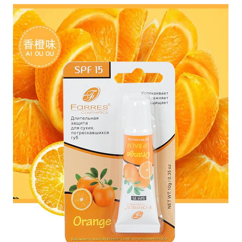 Натуральный Увлажняющий фруктовый Жидкий бальзам для губ питательный прозрачный бальзам для губ против трещин бальзам для губ для ухода за губами - Цвет: Fresh orange