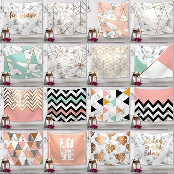 

Geometric Marble Pattern Soft Wall Cloth Tapestry Polyester Hanging Wall Carpet Decorative Tablecloth Blanket Home Decor 60004