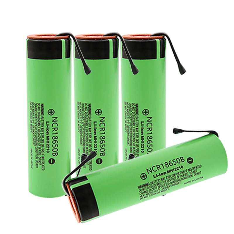 4 шт. NCR18650B 3,7 V 3400mAh 18650 перезаряжаемый литиевый аккумулятор для батареи+ никелевый элемент DIY