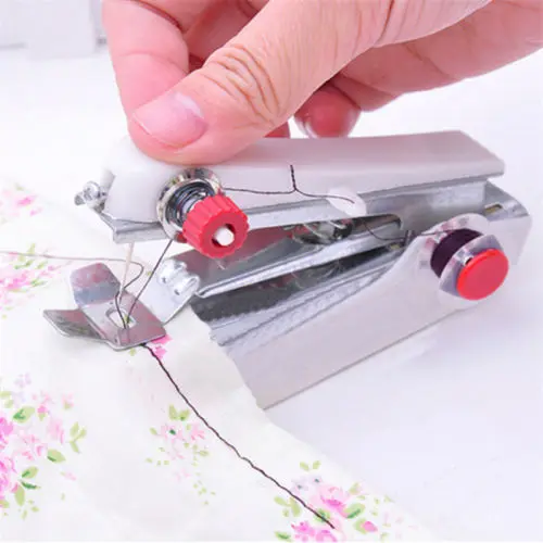 Портативная мини ручная швейная машина маленькая компактная детская простая брошюровочная машина