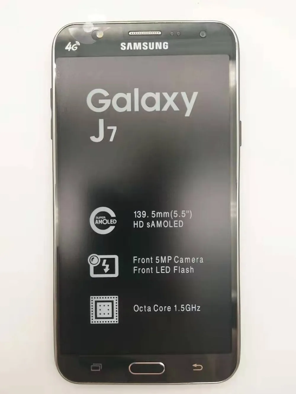 samsung Galaxy J7 разблокированный Duos GSM 4G LTE Android мобильный телефон Восьмиядерный с двумя sim-картами 5," 13 МП 1,5 ГБ+ 16 Гб отремонтированный