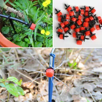 

100pcs Adjustable Micro Drip Irrigation Watering Drippers Accessories