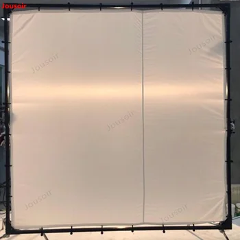 

Soft light curtain 2.4*2.4 meters butterfly frame cross lattice butterfly cloth with carry bag 8*8 soft light screen CD50 T03
