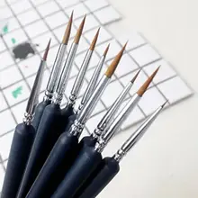 9 шт./компл. Краски кисти художника волков, щетка для волос пера для гуашь акварель Краски масло Краски ing для начинающих художников