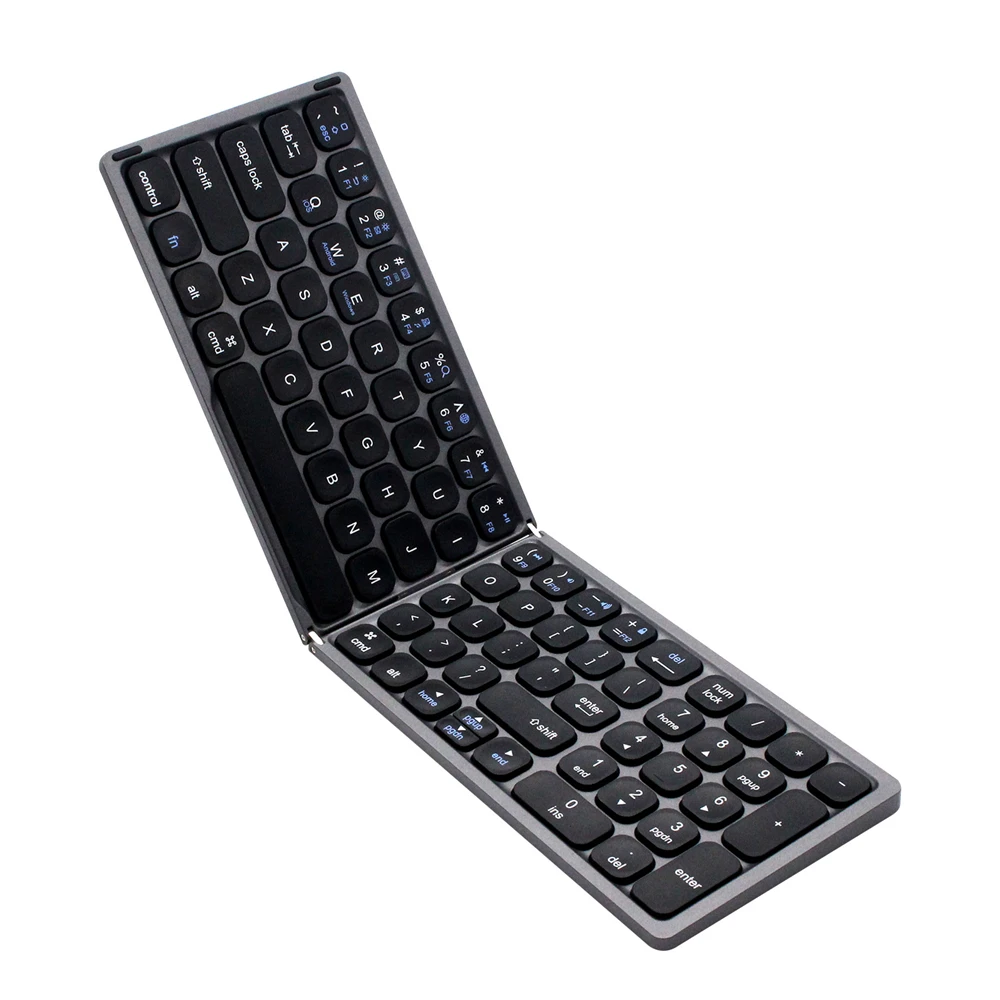 

Portable Mini folding Wireless Bluetooth-compatible keyboard with Numeric Keypad for Windows for Android for IOS Tablet