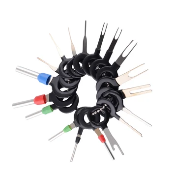 

18pcs/set Car Terminal Removal Tool Kit Crim Auto Electrical Wiring Connector Pin Extractor Auto Parts Professional Repair Tools