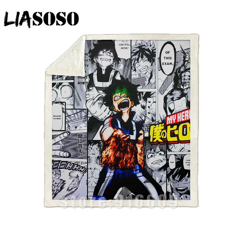 Диван-кровать с рисунком dj My hero Academy Boku no hero офис Harajuku набивное Одеяло-покрывало для путешествий одеяло квилт для софы A30 - Цвет: 06