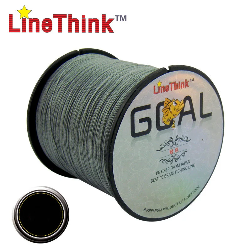100M 300M 500M Brand LineThink GOAL Japan Multifilament 100% PE Braided Fishing Line 8LB to 100LB, Durable Fishing Equipment 3