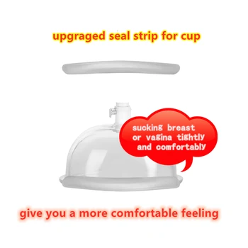 Vacuum Manual Pump Enlarger Vagina Clitoris Sucker Nipple Stimulator Sucking Cup Massager Sex Toys With Silicone Ring for Female 3