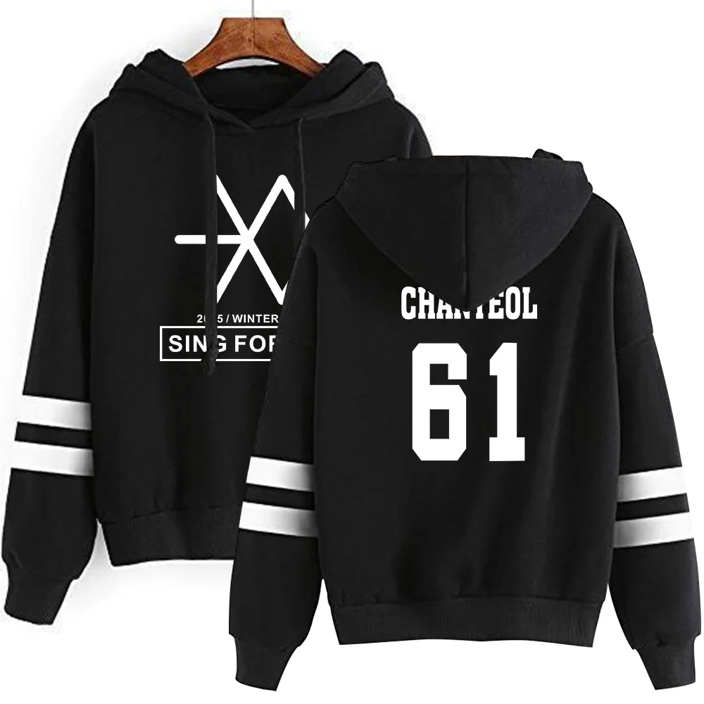 Мужские толстовки, свитшоты EXO, мужская команда, Рисунок 94, комбинированный принт, головной убор, толстовка в стиле хип-хоп, странные вещи, уличная одежда Harajuku