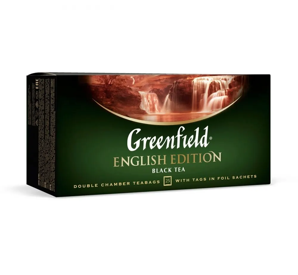 Чай Greenfield &quotEnglish Edition&quot черный 25 пакетиков | Продукты