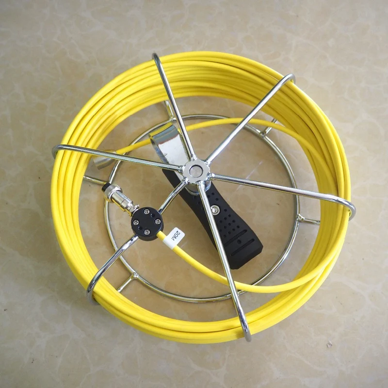 Accessories 23Mm Camera Head with 20M Cable,Pipe Drain Sewer Inspection Camera Head Replacement, for WP90 WP70