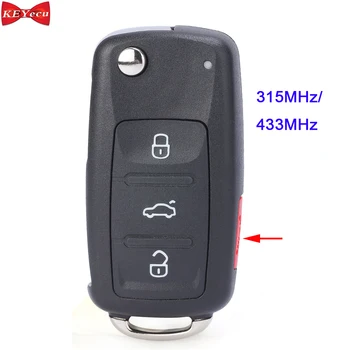 

KEYECU for Volkswagen Touareg 2002 2003 2004 2005 2006 2007 2008 2009 2010 Keyless-Go Remote Key Fob 315MHz/ 433MHz ID46 Chip