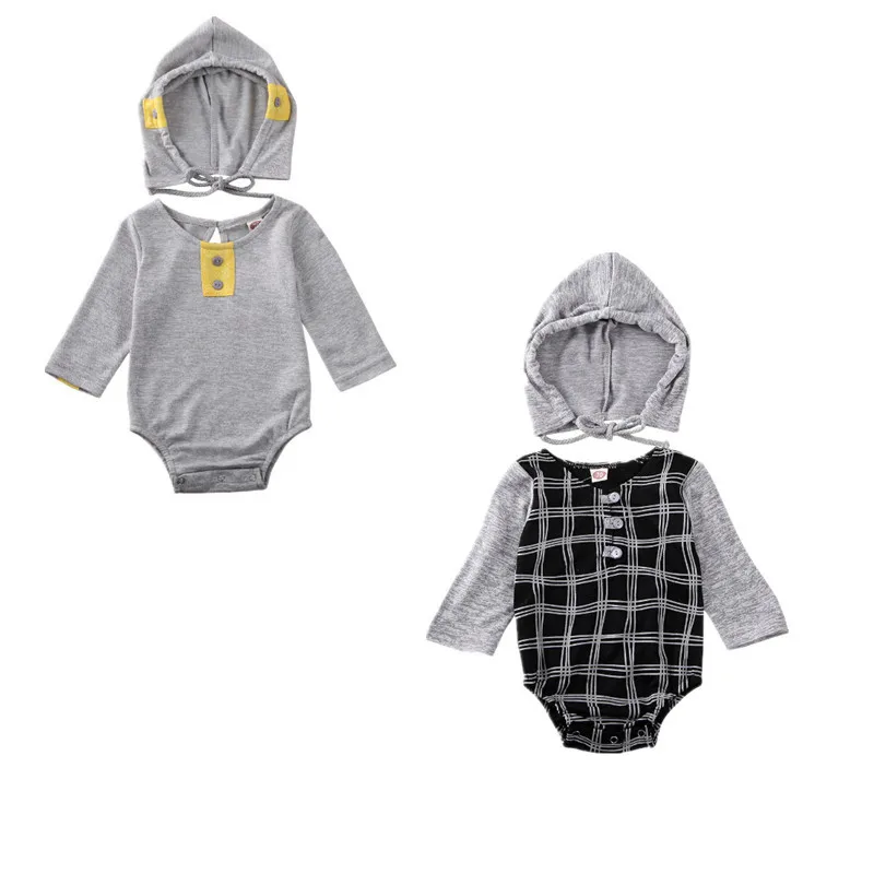 3 24 месяца комбинезон для младенцев мальчиков девочек повседневный клетчатый с