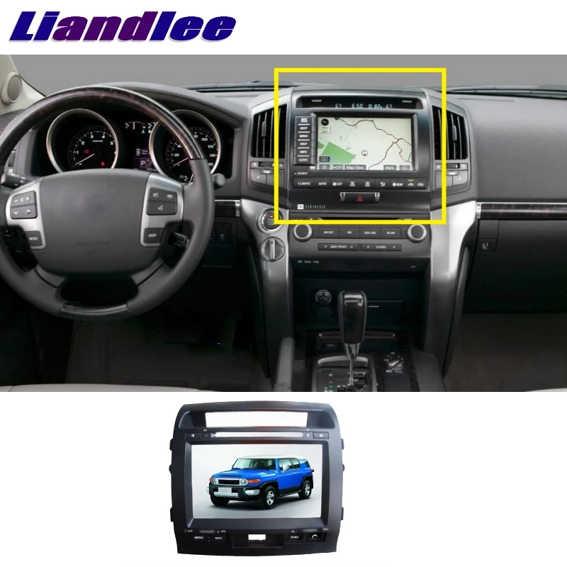 Для Toyota Land Cruiser LC200 2004~ LiisLee автомобильный мультимедиа, ТВ DVD gps аудио стерео Hi-Fi радио стиль навигация NAV