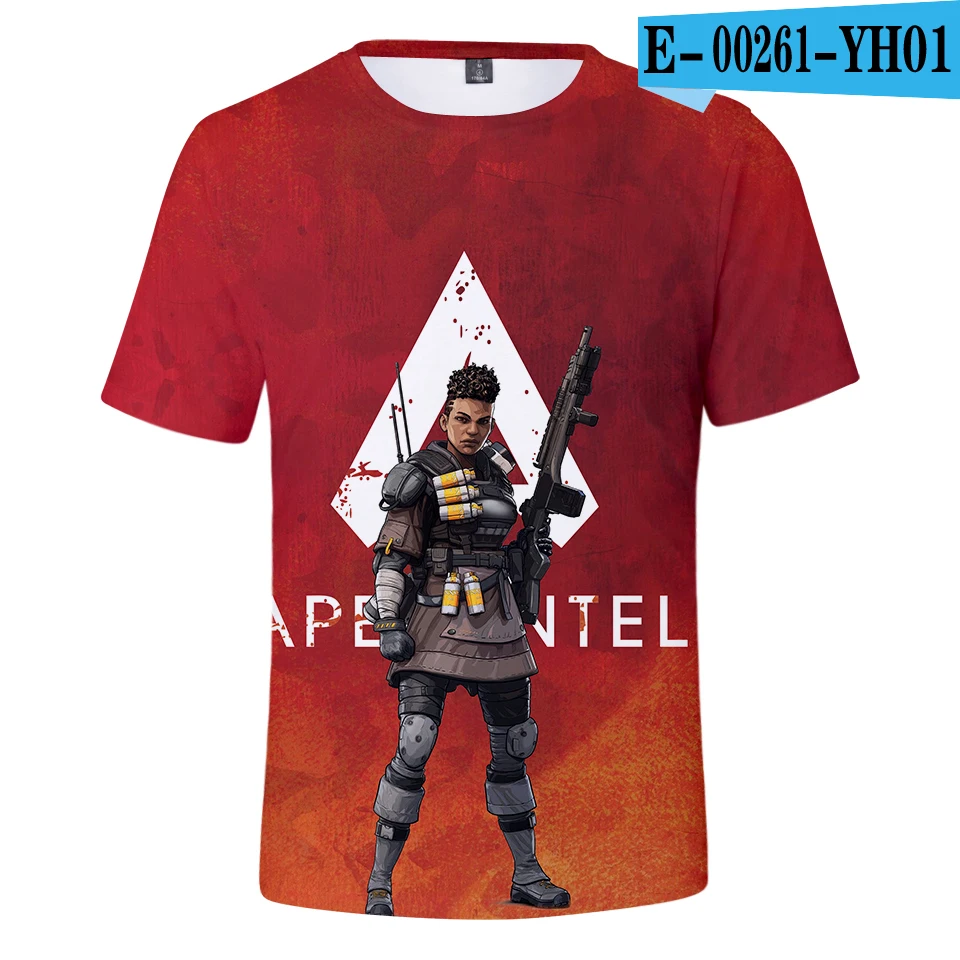 3D Tshirt Apex Legends/мужская футболка крутая летняя футболка для мальчиков и девочек Apex Legends Harajuku, дышащий Забавный детский топ с 3D принтом, уличная одежда - Цвет: 3D Tshirt
