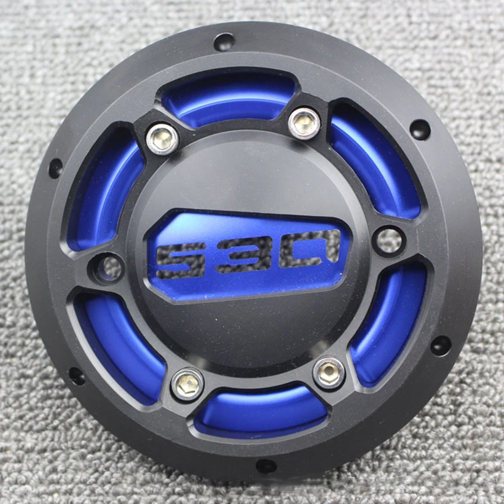 Glue blue 530 Мотоцикл TMAX Двигатель статора Крышка CNC Двигатель Защитная крышка протектор для Yamaha T-max 530 2012- TMAX 500 2008-2011 - Цвет: Glue blue 530