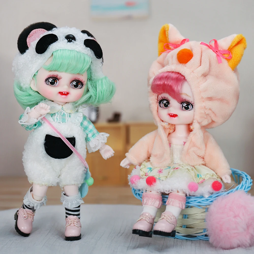 DreamFairy18DollsCuteAnimalDressUp6InchBallJointedDoll