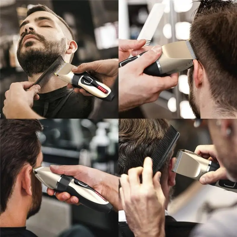 Barber Rechargeable Hair Clipper Professional Hair Trimmer Men Electric Shaver Barber Hair Cutting Machine Haircut Accessories