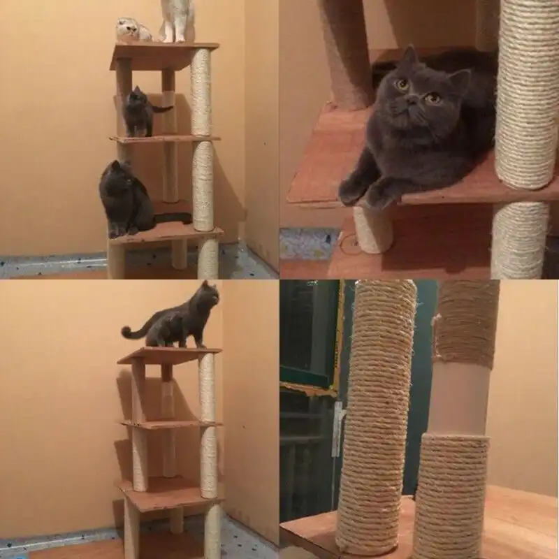 Corde De Gratte Chat De Bricolage Corde En Sisal Tordue Remplacement De L Arbre De Chat Jouet A Gratter Accessoire D Escalade Pour Chat Corde De Liaison Aliexpress