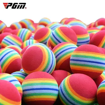 PGM Q007 Rainbow Foam Golf Balls – 10pcs 38mm Training Aids for Indoor & Outdoor Practice 1