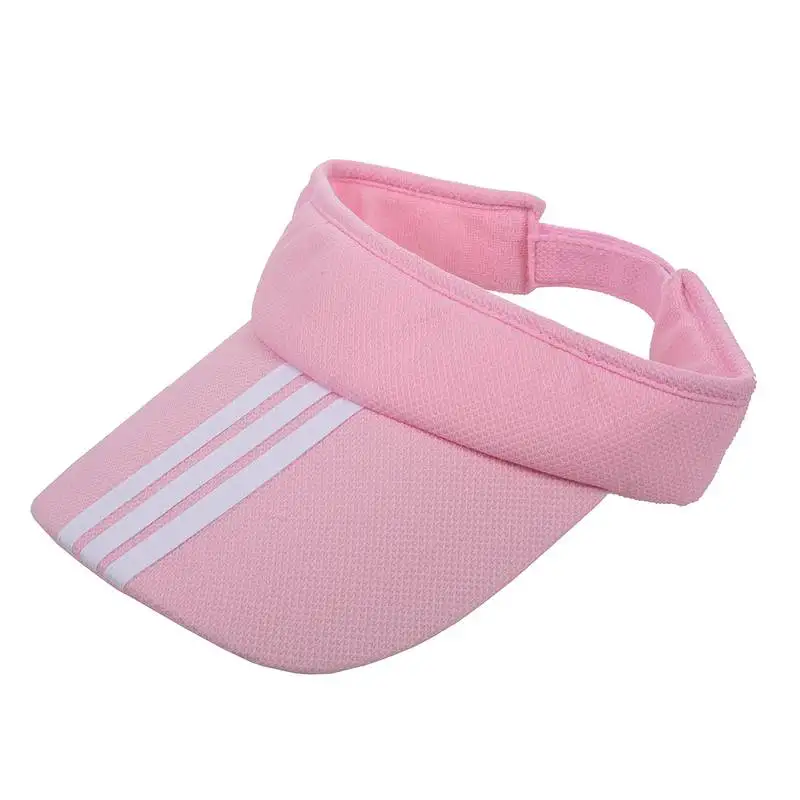 Pink Спортивные шляпы для тенниса, гольфа, козырек от солнца, шляпы, регулируемые, простые, яркие цвета, мужские, женские, оранжевые - Цвет: Pink