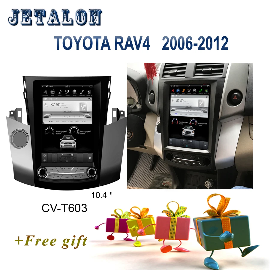 PX6 Смарт 10," ips экран Tesla навигация для TOYOTA RAV4 2006-2012 Android автомобильный Радио плеер gps видео рекордер Автомобильный мультимедийный