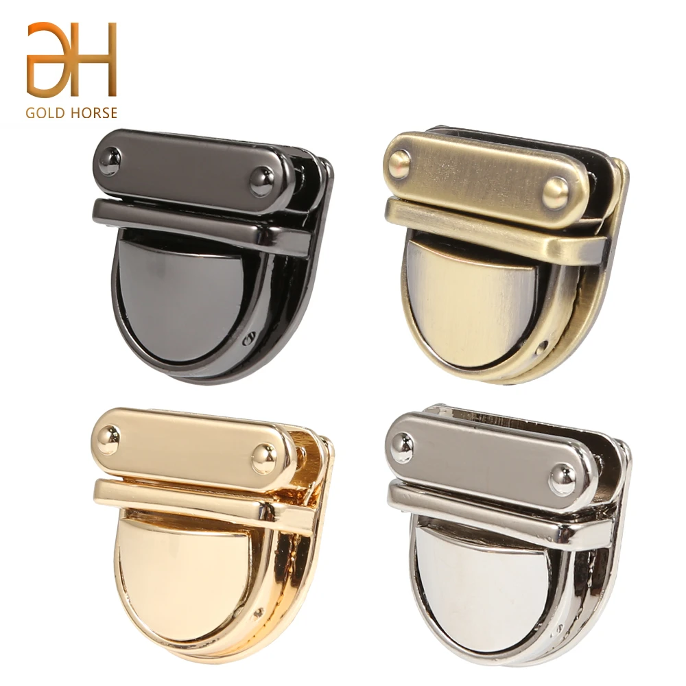 1PC Shoulder Bag Clasp Bag Turn Lock Twist Lock Metal Round For Leather Craft DI
