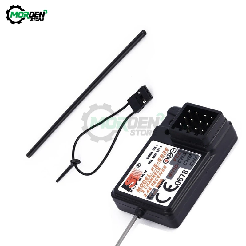 

Flysky FS-GR3E 3 Channels 2.4G Receiver with Failsafe GT3B GR3C Upgrade Waterproof for RC Car Truck Boat GT3 GT2 Transmitter