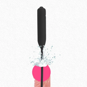 Long Penis Plug Vibrator Silicone Urethral Catheter Sex Toys For Men Masturbator Vibrating Urethra Sound Dilator Dick Massager 2