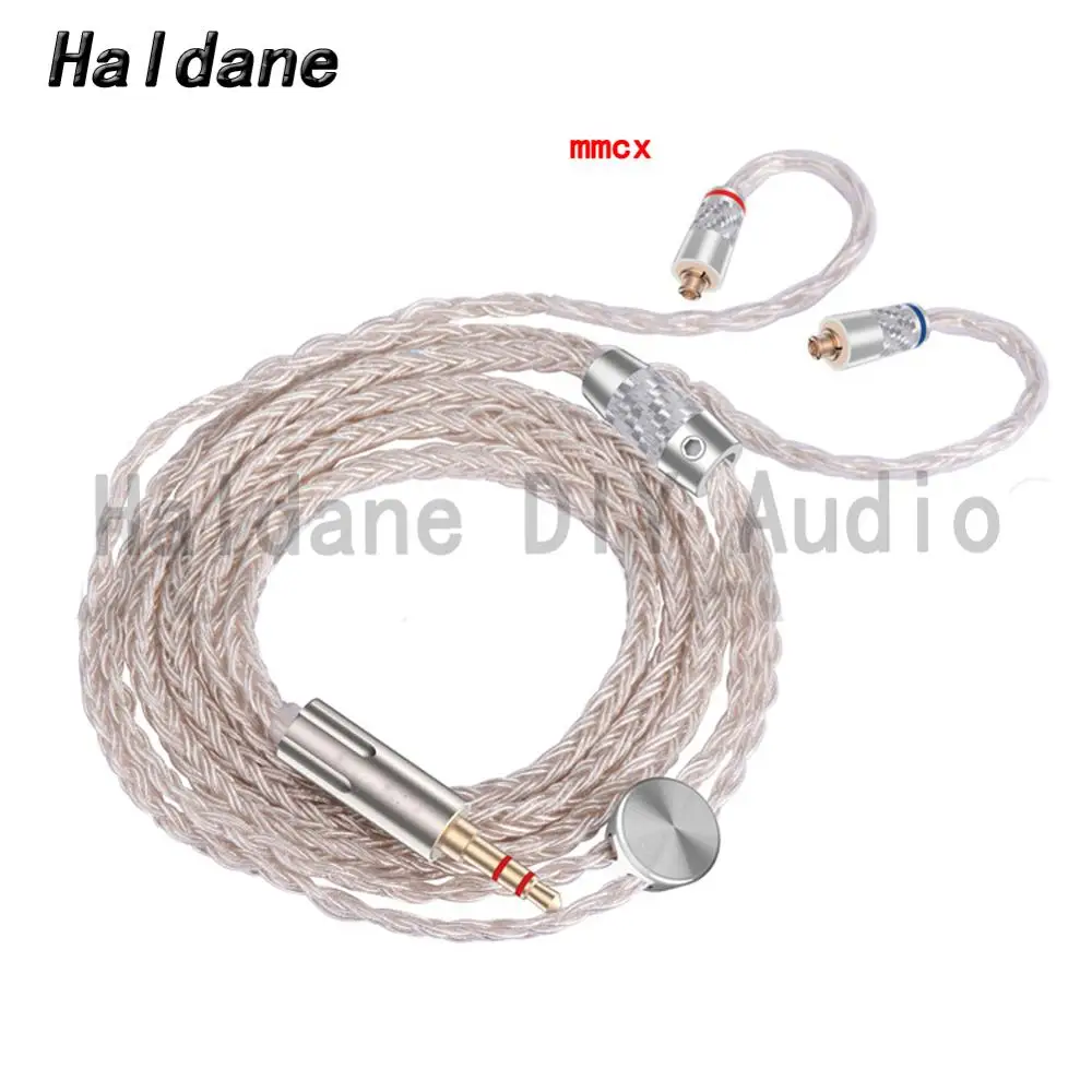 Haldane HiFi 16Cores Silver Plated Upgrade Headphone Cable MMCX 2Pin For ZSX TFZ W4r UM3x Heir 10 A IEM8 0 IEM10 0 se535 215 846