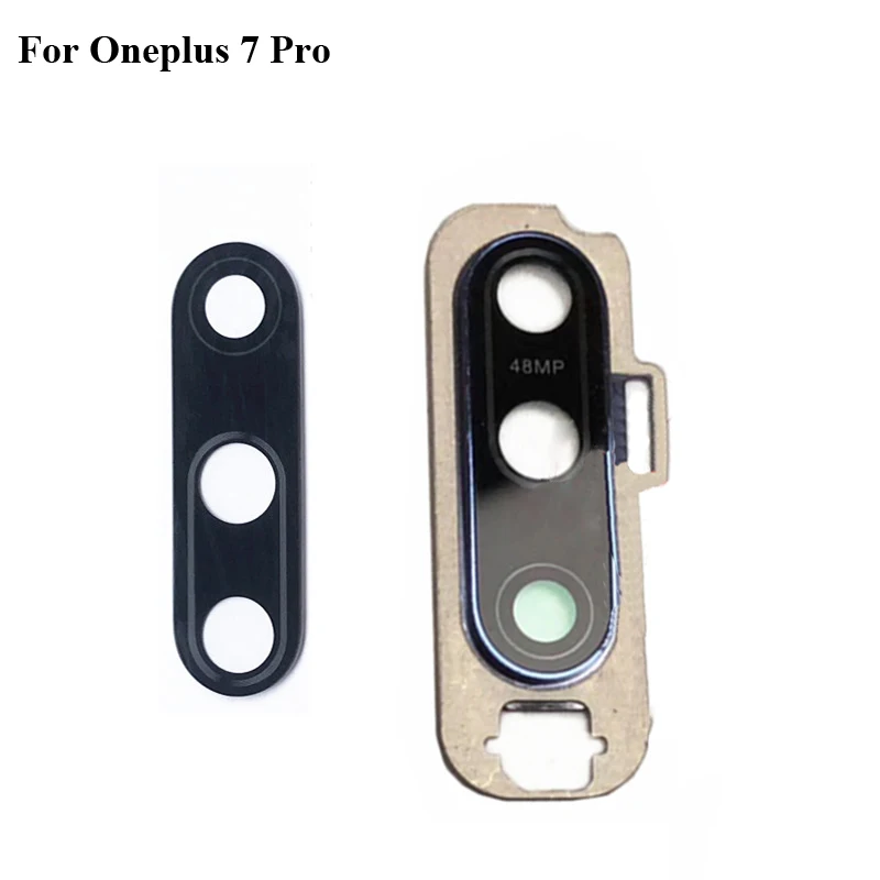 Per Oneplus 7 Pro Posteriore Posteriore Della Macchina Fotografica Obiettivo Di Vetro + Copertura Della Macchina Fotografica Cerchio 1 + 7 Pro Custodi