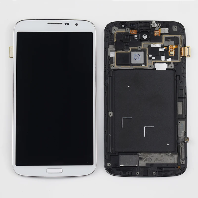 Для samsung Galaxy Mega 6,3 I9200 lcd дисплей кодирующий преобразователь сенсорного экрана в сборе Замена для i9200 i9205 lcd Рамка