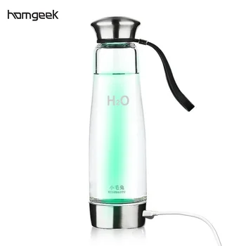 

500ml Water Bottles Intelligent Portable Hydrogen Rich Water Maker Ionizer Generator Anti Aging Bottle Colorful Light with USB