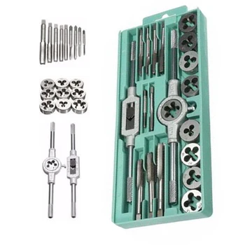 

20pcs/set BSF Tap And Die Combination Kits British Standard Fine Tungsten Steel
