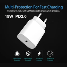 Мини USB зарядное устройство 18 Вт Быстрая зарядка PD3.0 зарядное устройство для мобильного телефона Быстрая зарядка type-C зарядное устройство для iPhone X samsung Xiaomi huawei