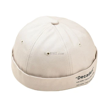 

Women Men Unisex Landlord Hat Street Hip Hop Student Dome Personality Cap Adjustable Brimless Casual Hats