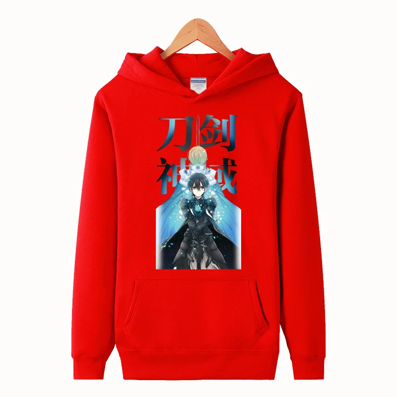 Высокое качество, унисекс, аниме SAO Sword Art Online Kirigaya Kazuto, флисовый пуловер с капюшоном, толстовка gypsy GGO Yuuki Asuna, куртка, толстовки
