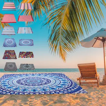 

Sunscreen Shawl Beach Towel For Swimming Polyester Printed Beach Towel Outdoor Portable Beach Towel Home Textile