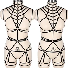 Комплект нижнего белья для всего тела, бюстгальтер с бретельками, топы с вырезами, нагрудный ремень, черный готический бюстгальтер, укороченный топ плюс размер, танцевальный рейв