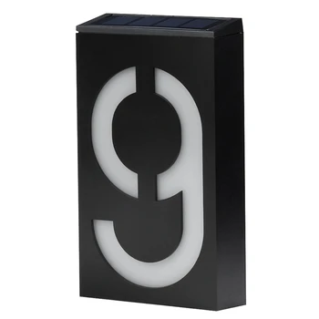 

Solar Power Led Light Sign House Hotel Door Address Plaque Number Digits Plate Lampes Solaires Led Solar Lamp Outdoor Home
