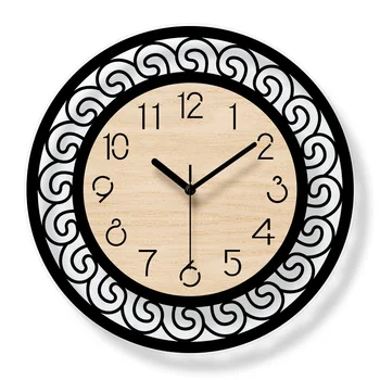 

Wall Clock Chinese Retro Creative Clock Acrylic Decoration Silent Clock Wall Wall Clock