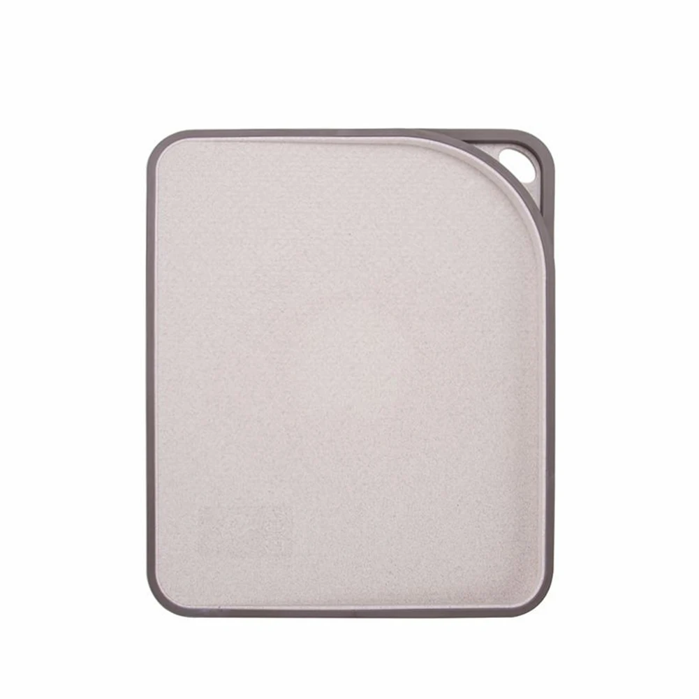 Hot Wheat Straw Cutting Board Rectangle Non-slip Easy Washing Chopping Block With Anti-spill Water Baffle Hanging Cutting Block