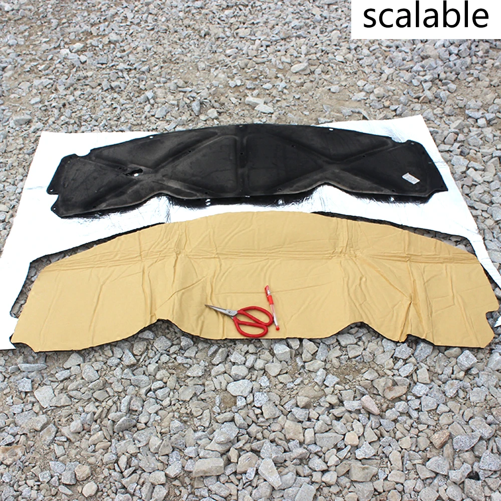 LEEPEE 50*30 см 5 мм теплоизоляция для звукоизоляции коврик автомобиля брандмауэр шумоизоляция Pad 12 шт./компл. Tri-слой стеклоткани резиновая губка