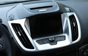 

1 PC Car Interior Navigation Control Panel Air Conditioner Outlet Decorative Frame Cover Trim For Ford Kuga 2017 Car Styling