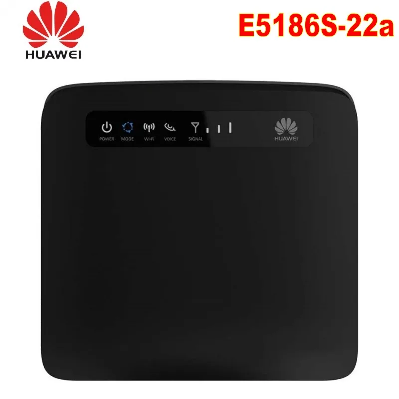 Huawei E5186 4G wifi роутер разблокированный 4G CAT6 300 Мбит/с LTE CPE беспроводной шлюз E5186s-22 плюс антенна(Заводская разблокировка