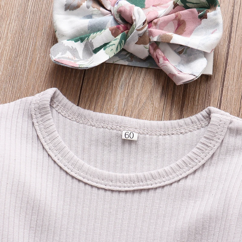 Комплекты одежды для новорожденных девочек на весну и осень наряды младенцев Топ