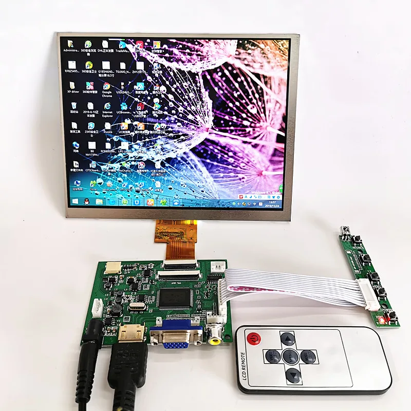 8 дюймовая ЖК панель IPS 1024*768 + плата драйвера дисплея дюймовый модуль наборы DYI для