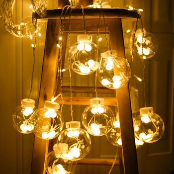 

2.5m Wishing Ball Curtain Light String Christmas Decorations for New Year Decoration Xmas Tree Decorations