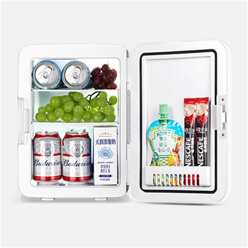 Portable 8L Mini Fridge Cosmetic Beauty Makeup Cooler Refrigerator Food  Heater